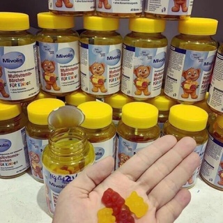 Kẹo Gấu Bổ Sung Vitamin Tổng Hợp Cho Trẻ Mivolis, Vị Trái Cây, 60 Viên - Nội Địa Đức