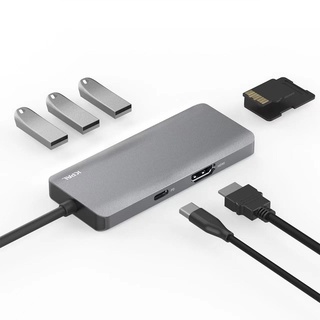 Cổng Chuyển đổi JCPAL USB - C Multiport 7IN1 - Grey