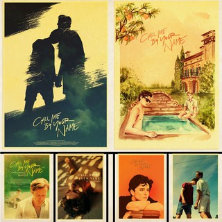 Poster Dán Tường In Chữ Call Me By Your Name