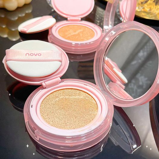 Phấn Nước NOVO Da Beo Hồng Che Khuyết Điểm Toàn Diện Dưỡng Ẩm Chống Thấm Nước