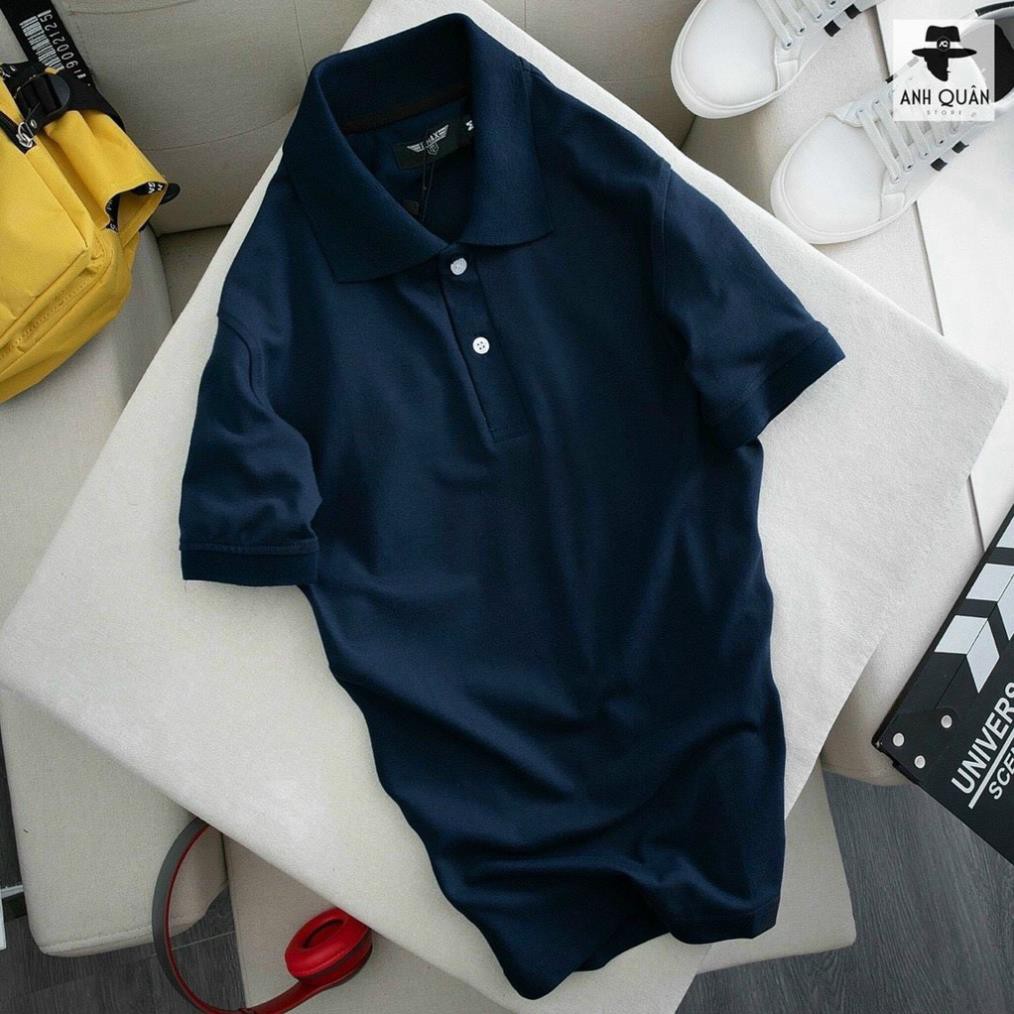 Áo Thun Nam có cổ vải Cá sấu cotton Mịn Đủ Màu, thiết kế trơn sang trọng