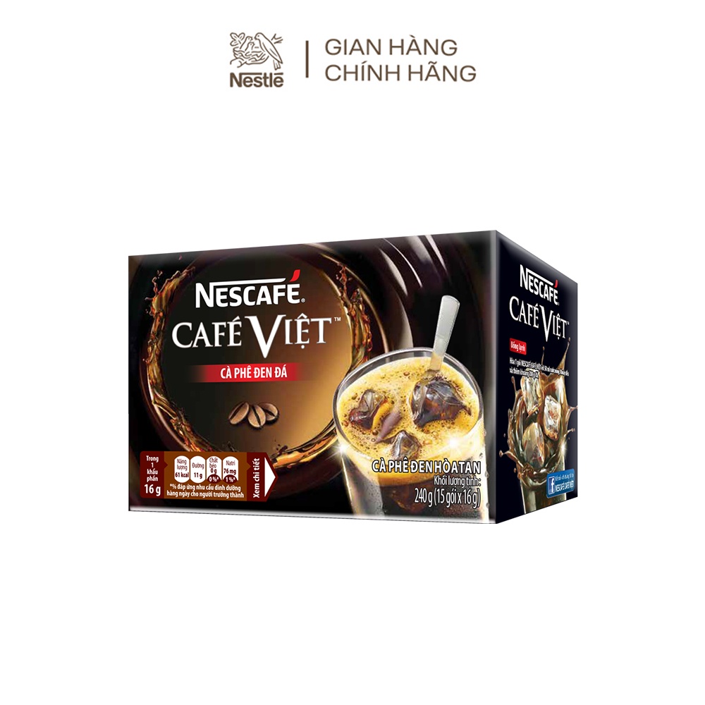 [Tặng 2 ly sứ pastel màu ngẫu nhiên]Combo 2 hộp cà phê Nescafe: Café sữa đá(10gói/hộpx24g) + Café đen đá(15gói/hộpx16g) | BigBuy360 - bigbuy360.vn