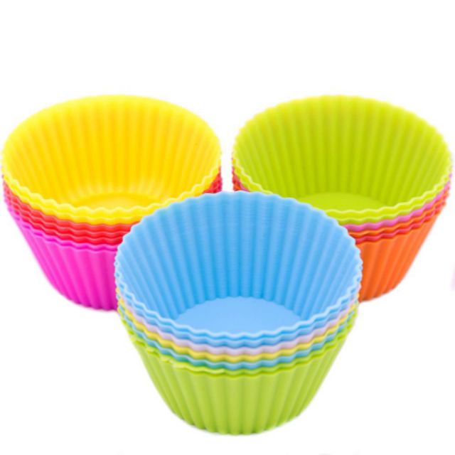 Khuôn Cupcake Silicone (bảo vệ sức khỏe - bảo vệ môi trường)