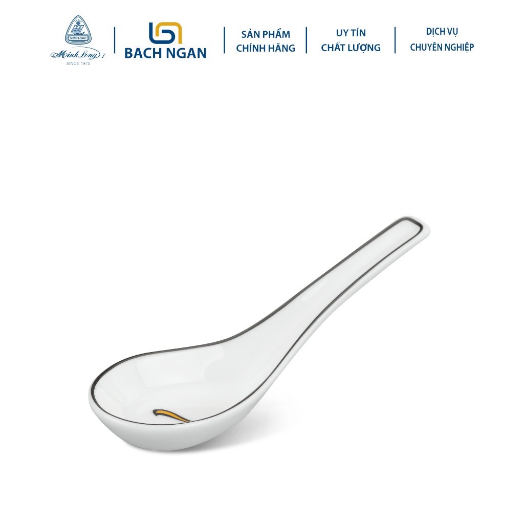 Bộ 10 Muỗng Sứ Minh Long 13.5 cm Daisy Bóng Bay dùng ăn cơm trong gia đình, đãi khách, tặng tân gia hay tặng ngư
