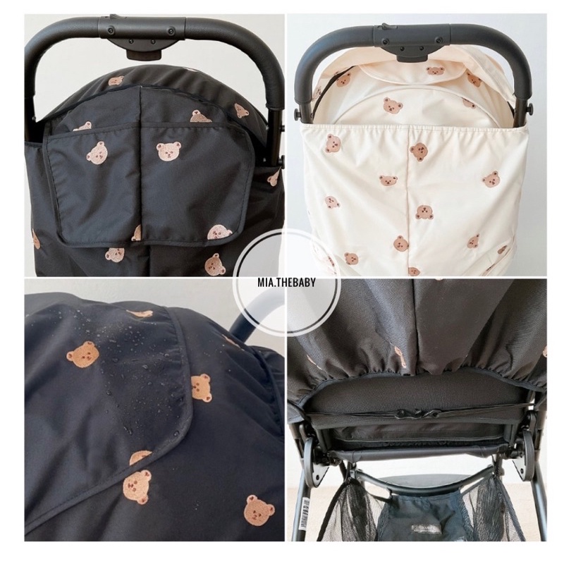 DOTTODOT STROLLER COVER - Màn che xe đẩy, tấm phủ xe đẩy chắn gió Dottodot Hàn Quốc