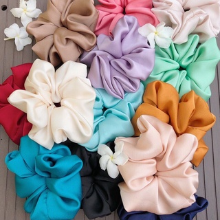 (Scrunchies 1k) Dây buộc tóc scrunchies phi bóng nhiều màu