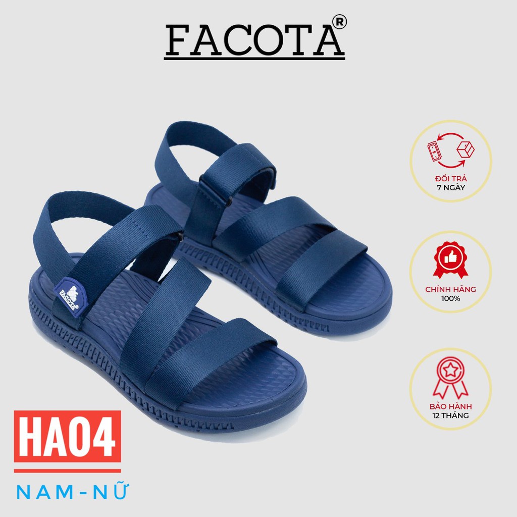 Giày sandal nam nữ thể thao quai dù chính hãng Facota Sport HA04