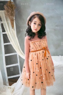 Freeship 99k TQ_Váy len cao cấp cho bé 4-9t