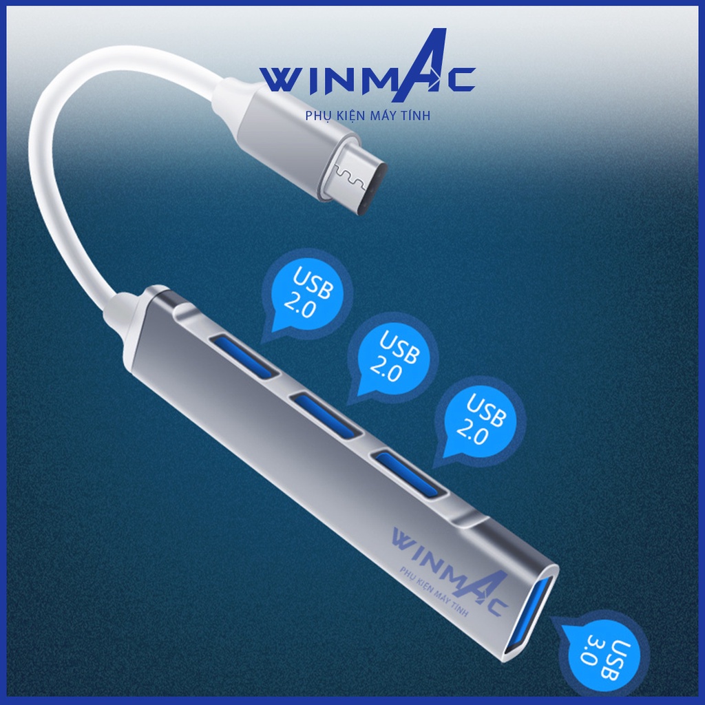 Hub Chuyển Đổi Macbook Type C sang 4 cổng USB - Winmac | BigBuy360 - bigbuy360.vn