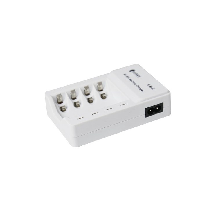 Combo 4 pin sạc Kiwi AA Ni- MH 3300mAh và bộ sạc pin AA/AAA đa năng 4 cổng - Hàng chính hãng