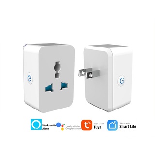 Ổ điện thông minh Wifi Tuya 15A, Ổ cắm điện thông minh công suất cao, đo điện năng tiêu thụ