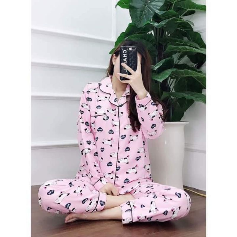 Bộ Pyjama Kate Thái Chuẩn Sịn Màu Mới Siêu Xinh