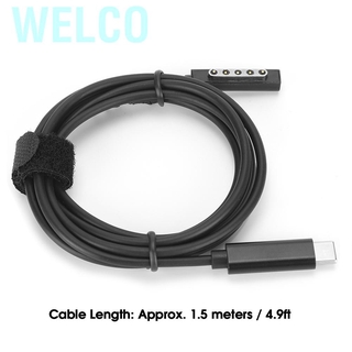 Dây Cáp Sạc Nhanh Type-C 12v 3a Cho Microsoft Surface Pro 1 / 2