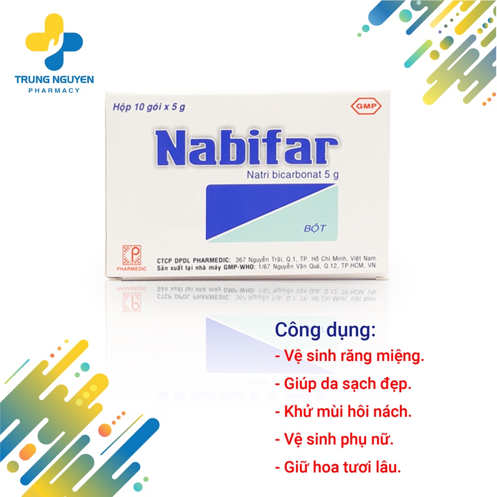 Bột vệ sinh vùng kín, khử mùi hôi Nabifar