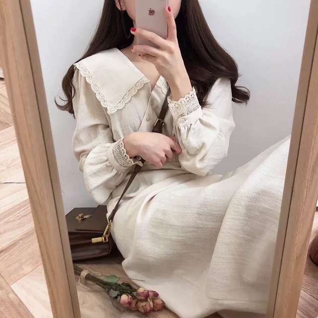 VÁY VINTAGE TIỂU THƯ VIỀN REN KÈM ẢNH THẬT | BigBuy360 - bigbuy360.vn