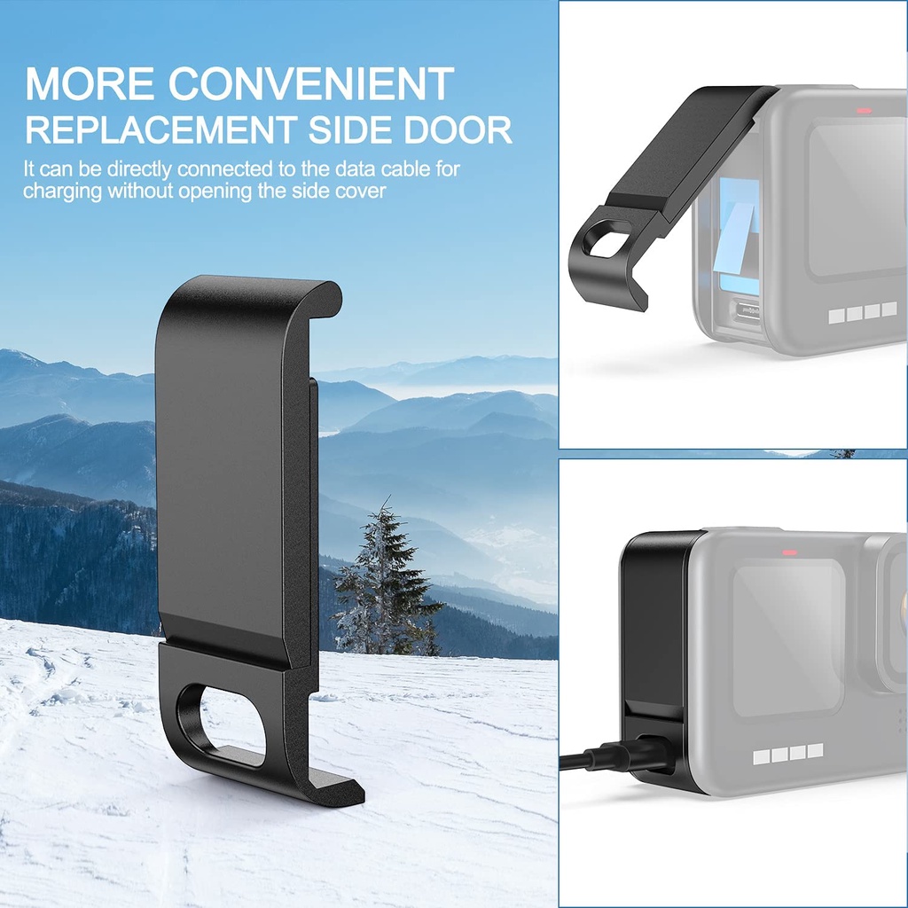 Lammcou silicon case kit / lens cover / optional side protector / side cover  compatible with GoPro Hero 10 9 8 7 6 5 Osmo Action