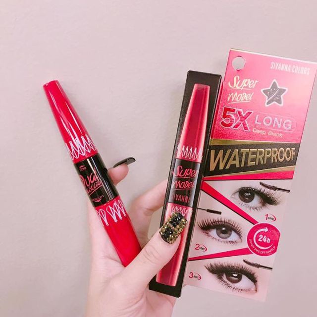 Mascara 2 đầu nối mi Sivanna Colors làm cong, dày my | WebRaoVat - webraovat.net.vn