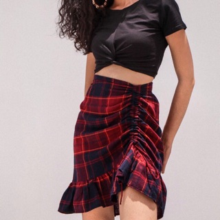Chân váy caro - redcheck skirt