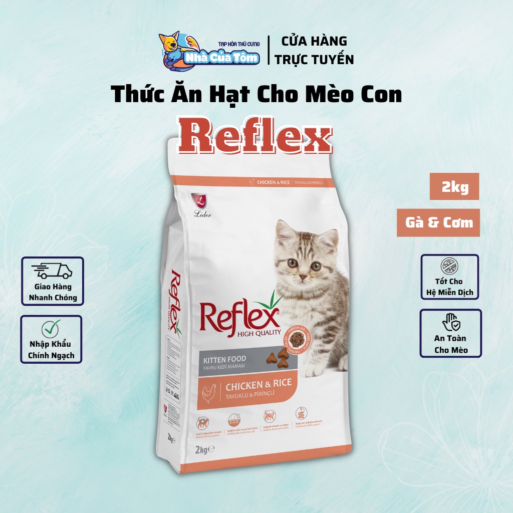 [Bao 2kg] Thức Ăn Hạt Reflex Cho Mèo Nhiều Độ Tuổi