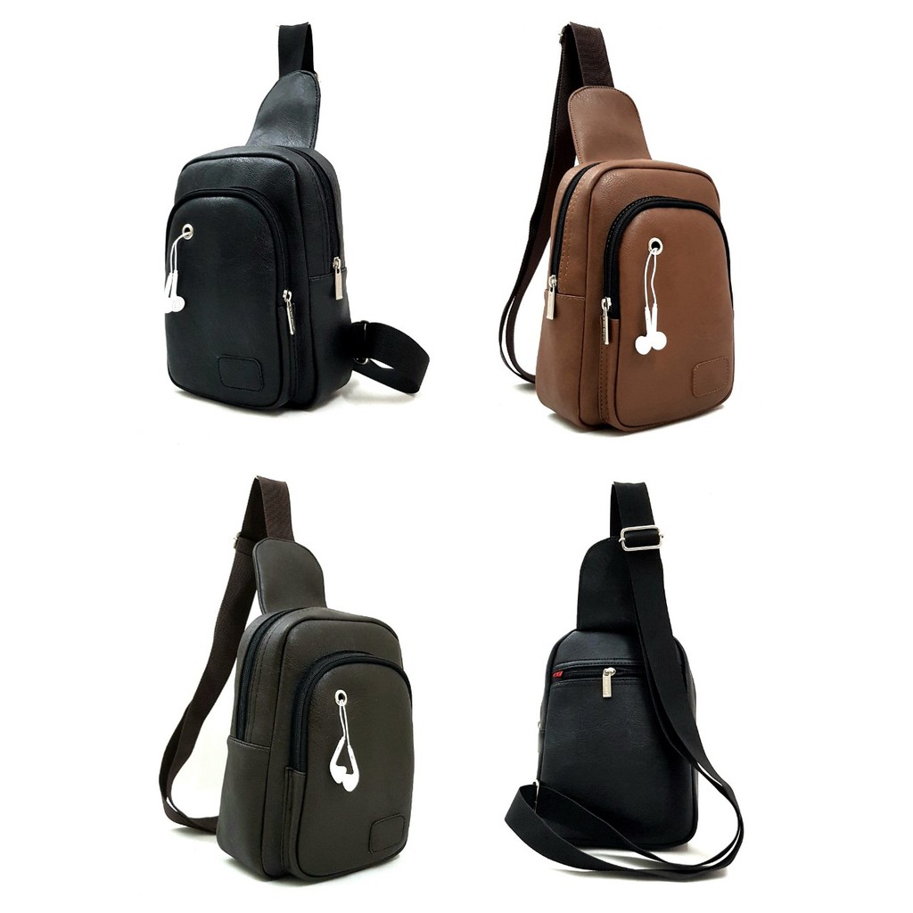 Túi đeo chéo di động da nam AVUH006(Mẫu trơn) | BigBuy360 - bigbuy360.vn