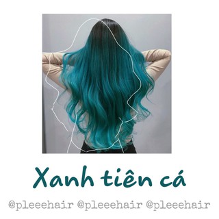 Thuốc nhuộm tóc màu XANH TIÊN CÁ +tặng oxy trợ dưỡng và găng tay