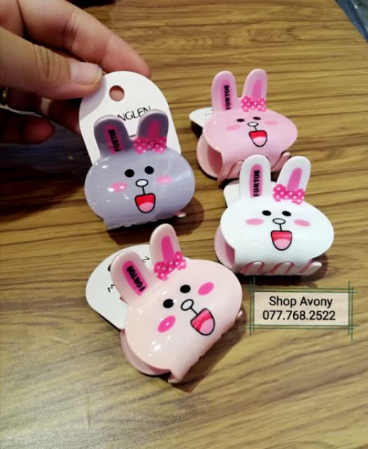 Gắp tóc thỏ cony dễ thương