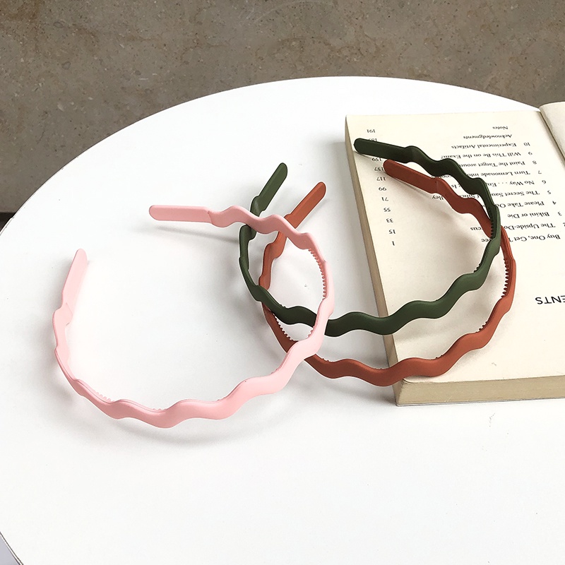 Cài tóc bản rộng màu nhám thời trang dành cho nữ