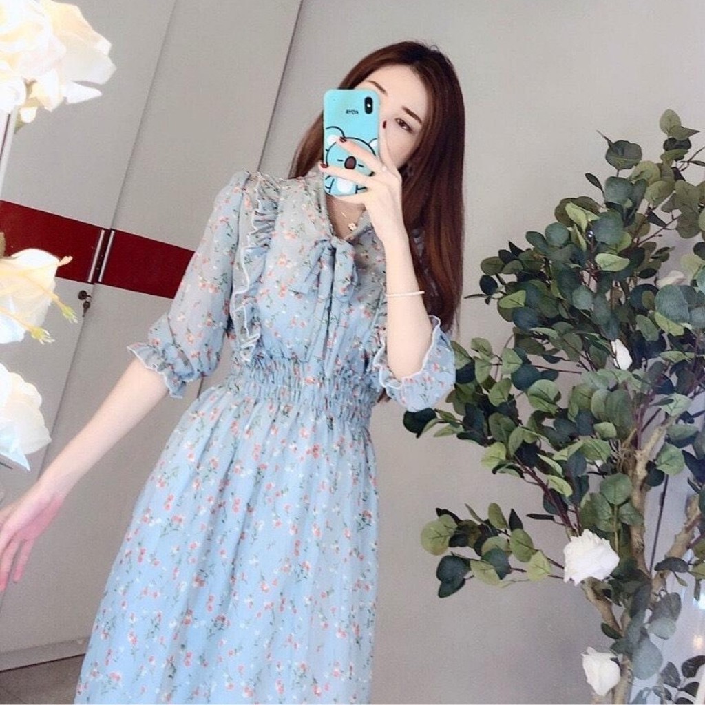 Đầm Maxi đi biển Hoa nhí