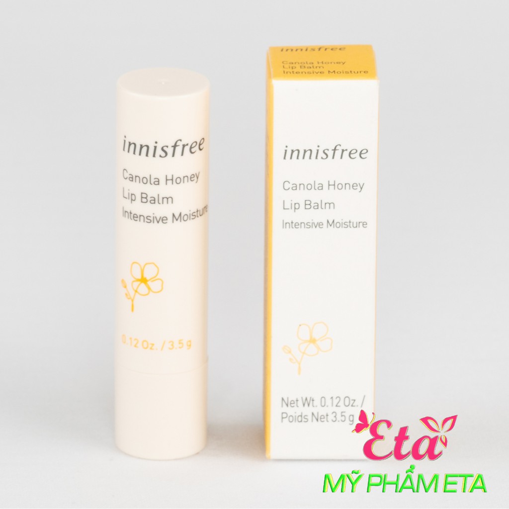 Son dưỡng môi Innisfree CANOLA HONEY Lip Balm chiết xuất mật ong chống môi khô và nứt nẻ