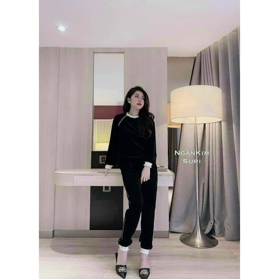 Set nhung viền bèo siêu dễ thương có mắt tại shop rồi nha khách iêu Ch6