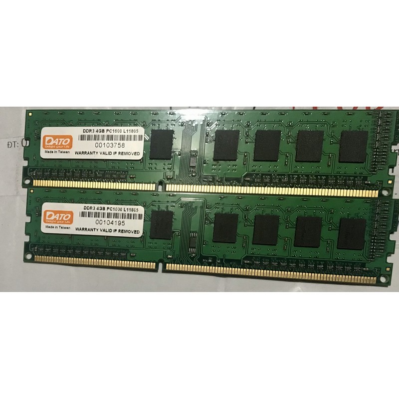 Ram Dato ddr3 4gb buss 1600