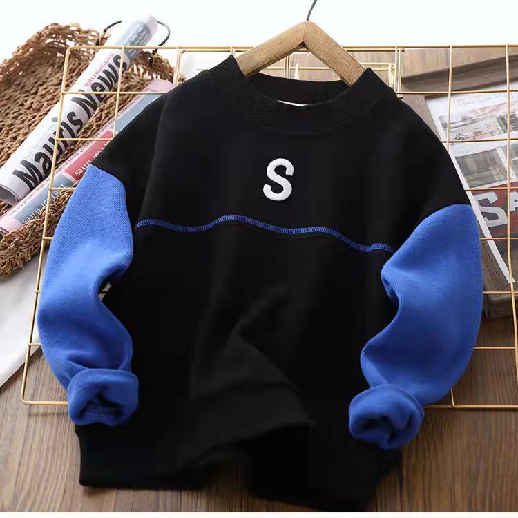 Áo thun tay dài phong cách Hàn Quốc thời trang xuân thu mới năng động cho bé