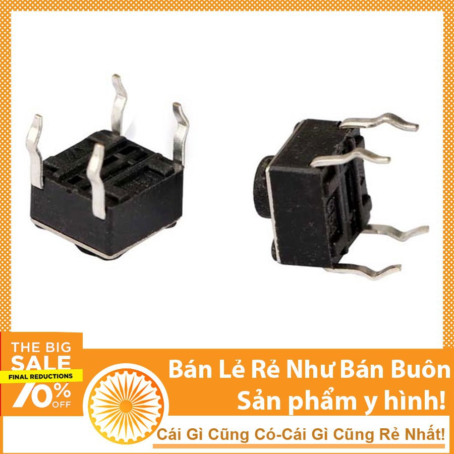 Bộ 5 Nút Nhấn 4 Chân 6x6x5mm - NTHN