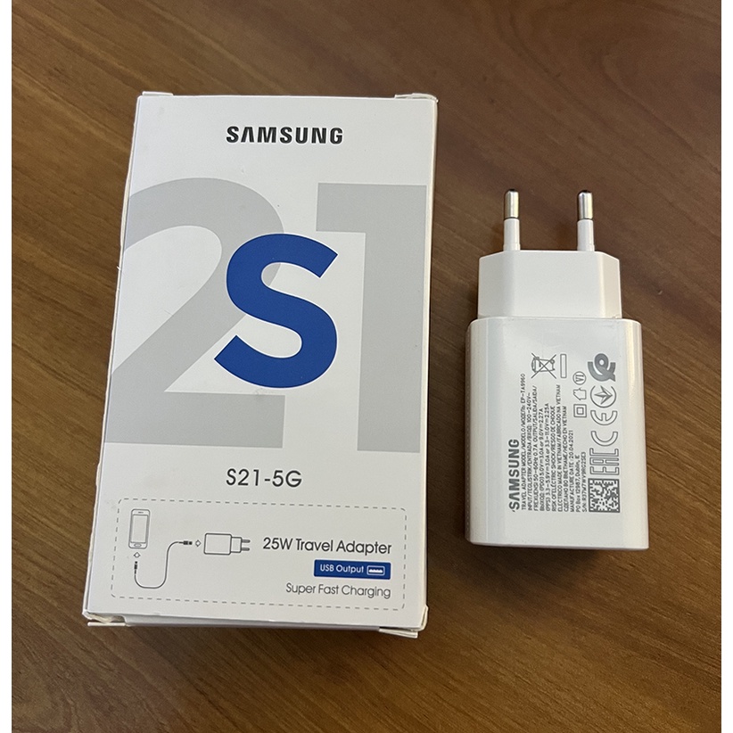 Củ Sạc Nhanh Samsung S21 Công Suất 25W / Bộ Sạc Điện Thoại Samsung S21 Chính Hãng - Bảo Hành 6 Tháng