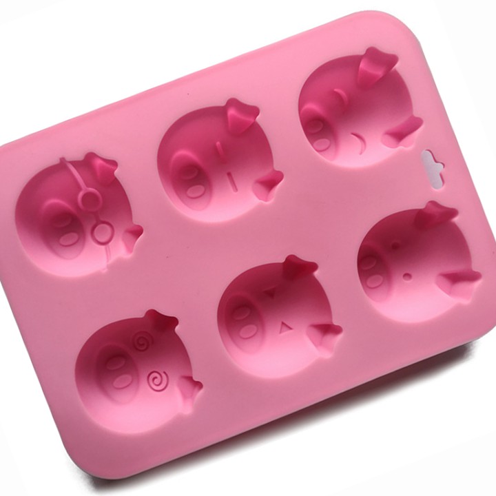 HCM - Khuôn silicon heo kute hoạt hình làm rau câu, bánh nướng mini, xà bông heo kute quà tặng