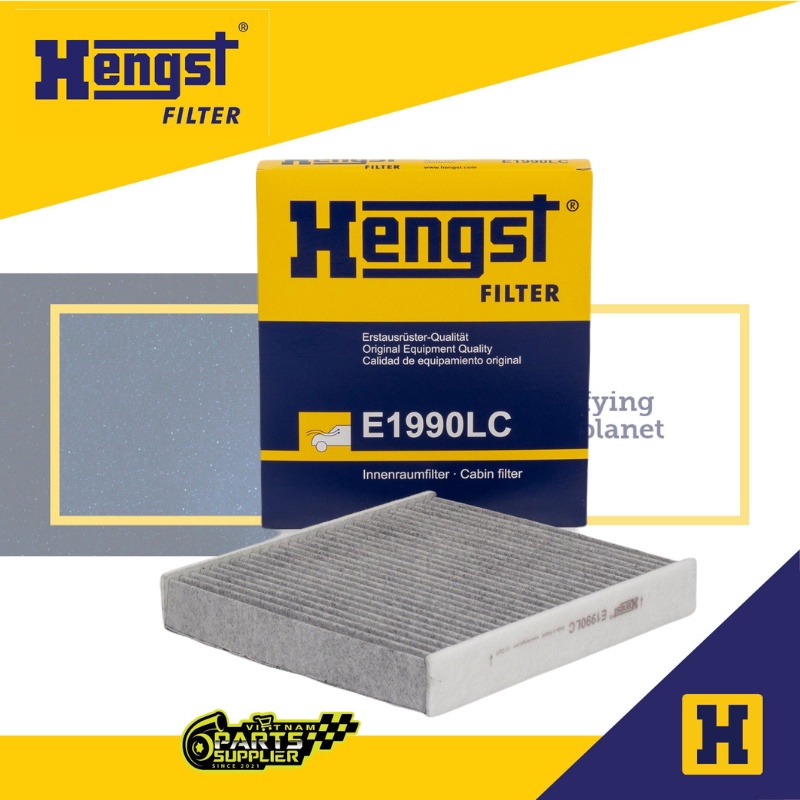 Lọc điều hòa carbon Hengst E1990LC cho Ford Ranger, Ford Everest - Chính hãng