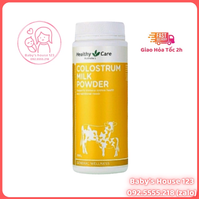 (Date 09/2024) Sữa bò non Healthy Care Colostrum Milk Powder 300gr