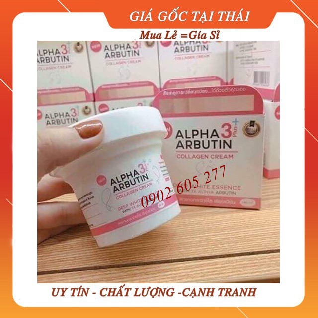 [hàng chính hãng] KEM DƯỠNG TRẮNG DA BODY ALPHA ARBUTIN COLLAGEN THÁI LAN