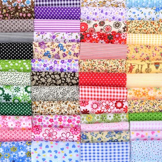 Set 50 Miếng Vải Cotton 10x10cm Họa Tiết Đa Dạng Chuyên Dụng May Vá