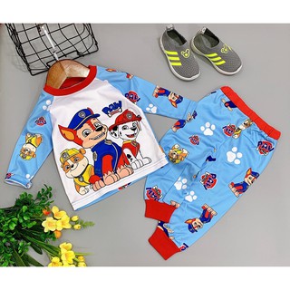 [MẪU HOT] Bộ dài tay thun lạnh in 3D bé trai - Quần áo trẻ em