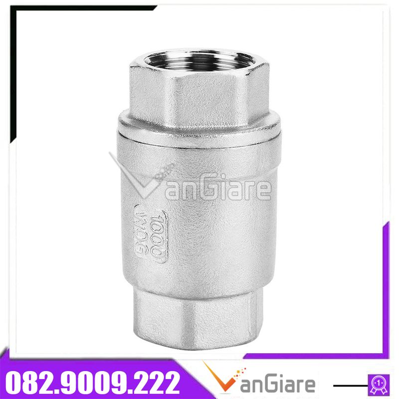 Van 1 chiều lò xo inox, Van nước 1 chiều phi 42 49 60, luppe inox 304