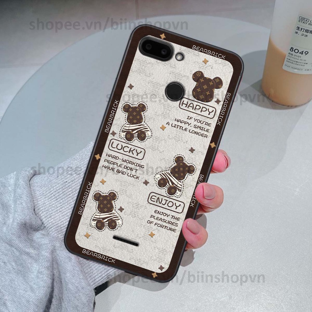 Ốp Xiaomi Redmi 6 hình gấu bear brick đẹp độc lạ, thời trang, cá tính
