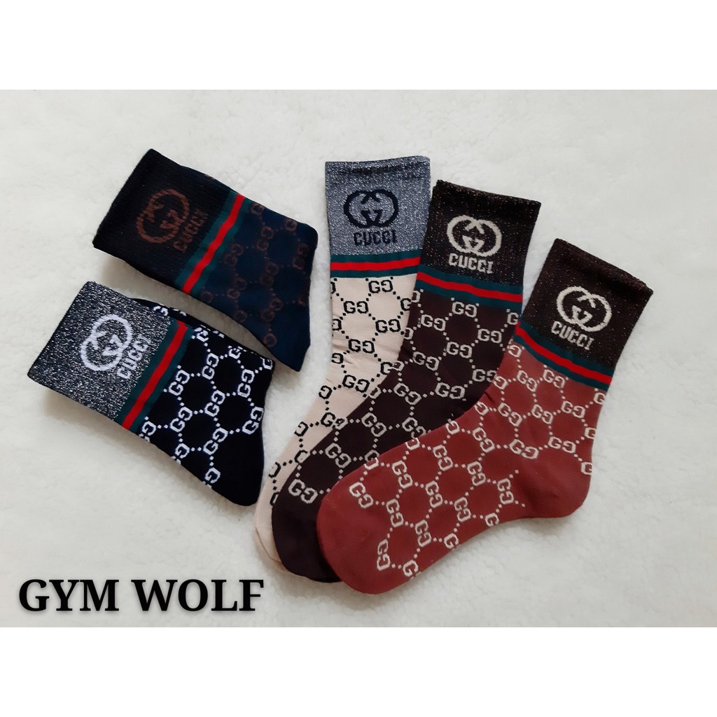 Vớ LV, Vớ NY kim tuyến cổ cao Nam Nữ phong cách thể thao, đường phố, năng động.