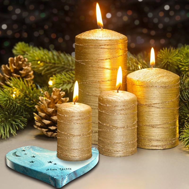 Khuôn Làm Xà Phòng / Nến Bằng Resin Epoxy Hình Viên Đá Mã Não Nghệ Thuật DIY