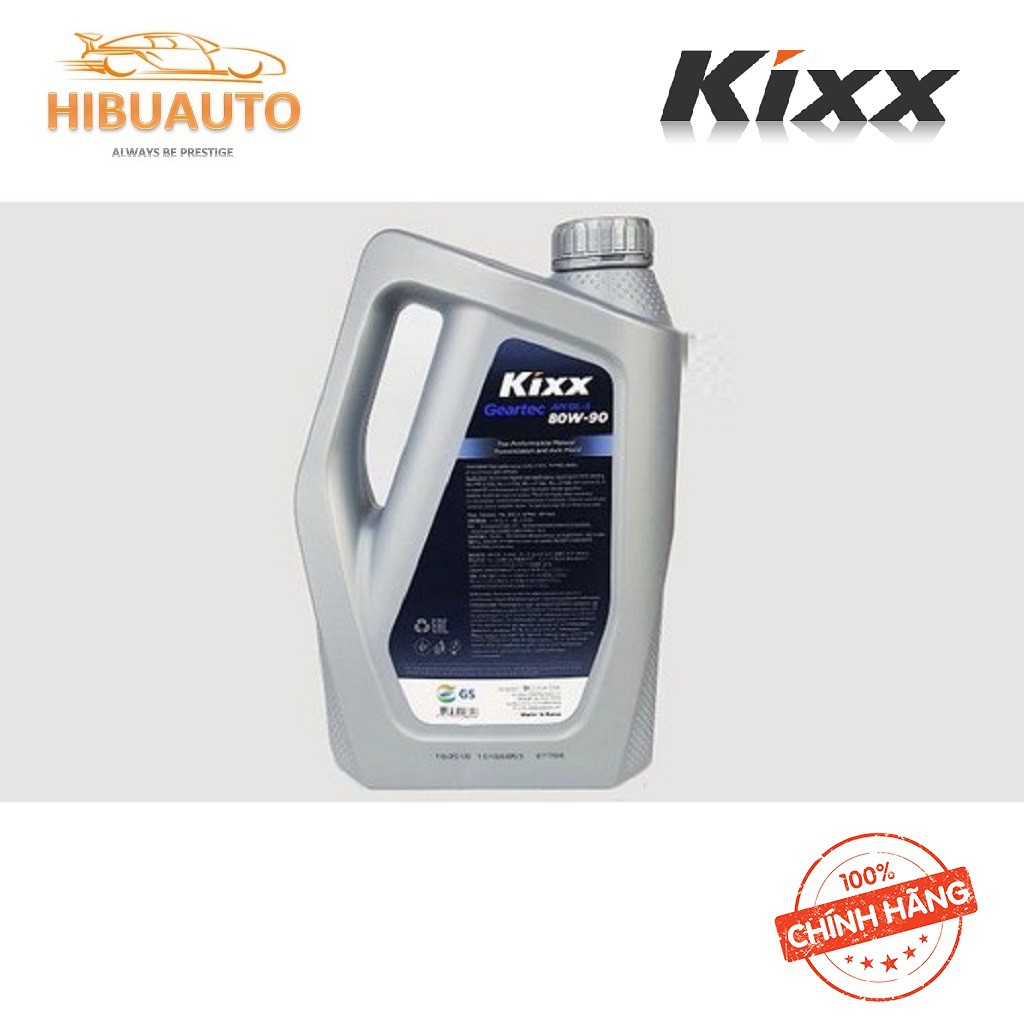 Dầu Bánh Cầu Và Hộp Số Kixx GEARTEC GL-5 80W-90 - 85W-140 4 lít