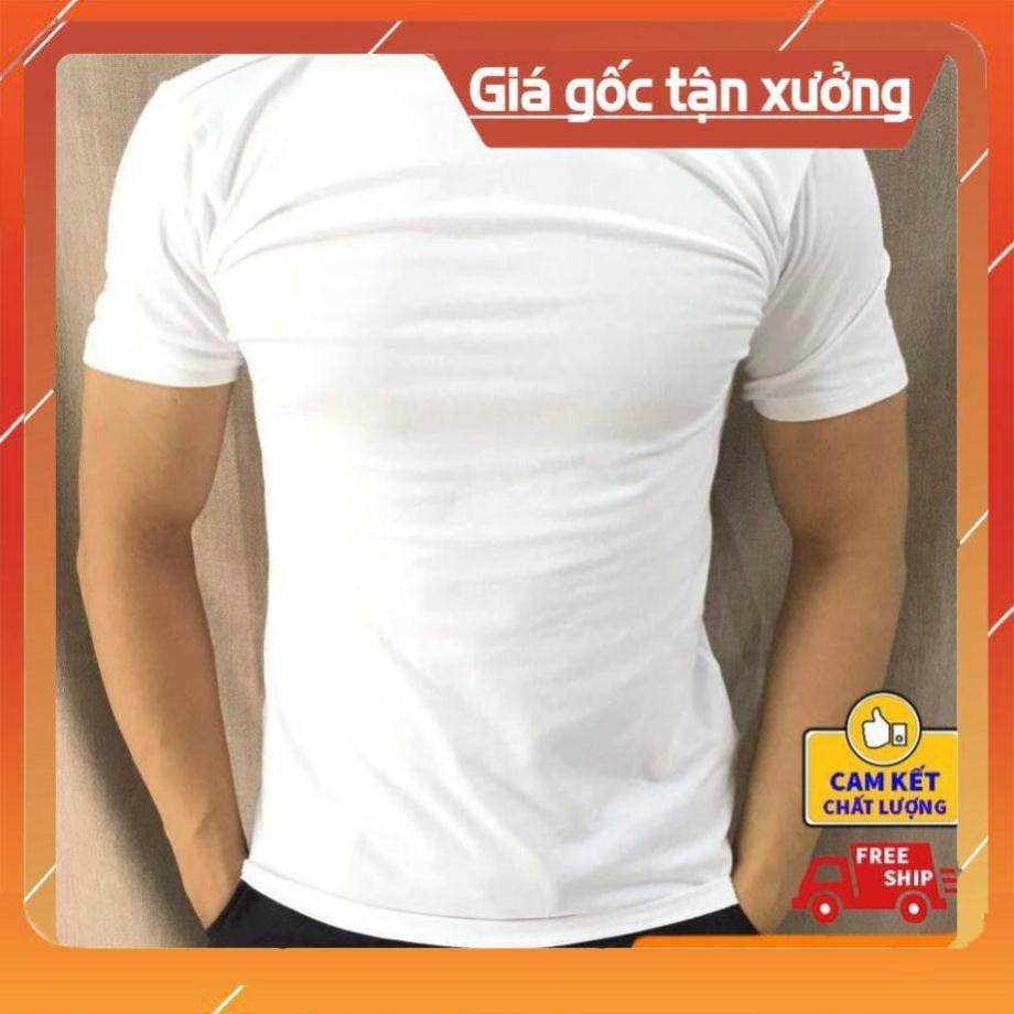 [SỐC] [HOT] Áo thun trơn nam cổ tròn vải dày mịn giá rẻ Hàng loại 1