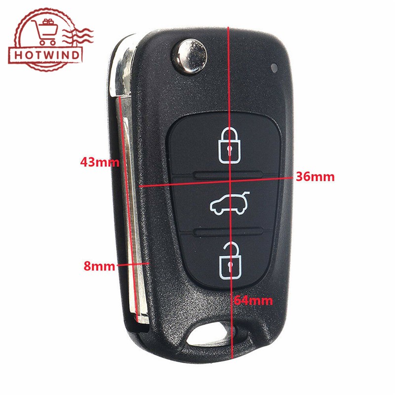 Vỏ chìa khóa điều khiển từ xa cho xe hơi HYUNDAI i20 / i30 / IX35 / I35