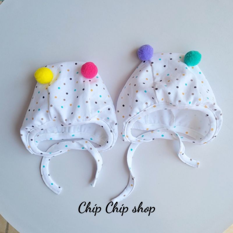Bộ body cho bé trai bé gái tặng kèm mũ tai gấu chất cotton đáng yêu cho bé 0-18 tháng Chíp Chíp Shop