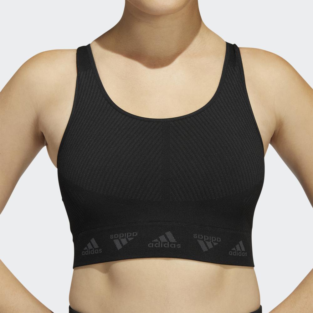 Áo Ngực Thể Thao adidas TRAINING Nữ Áo Bra Light Support adidas AEROKNIT Màu đen H64691
