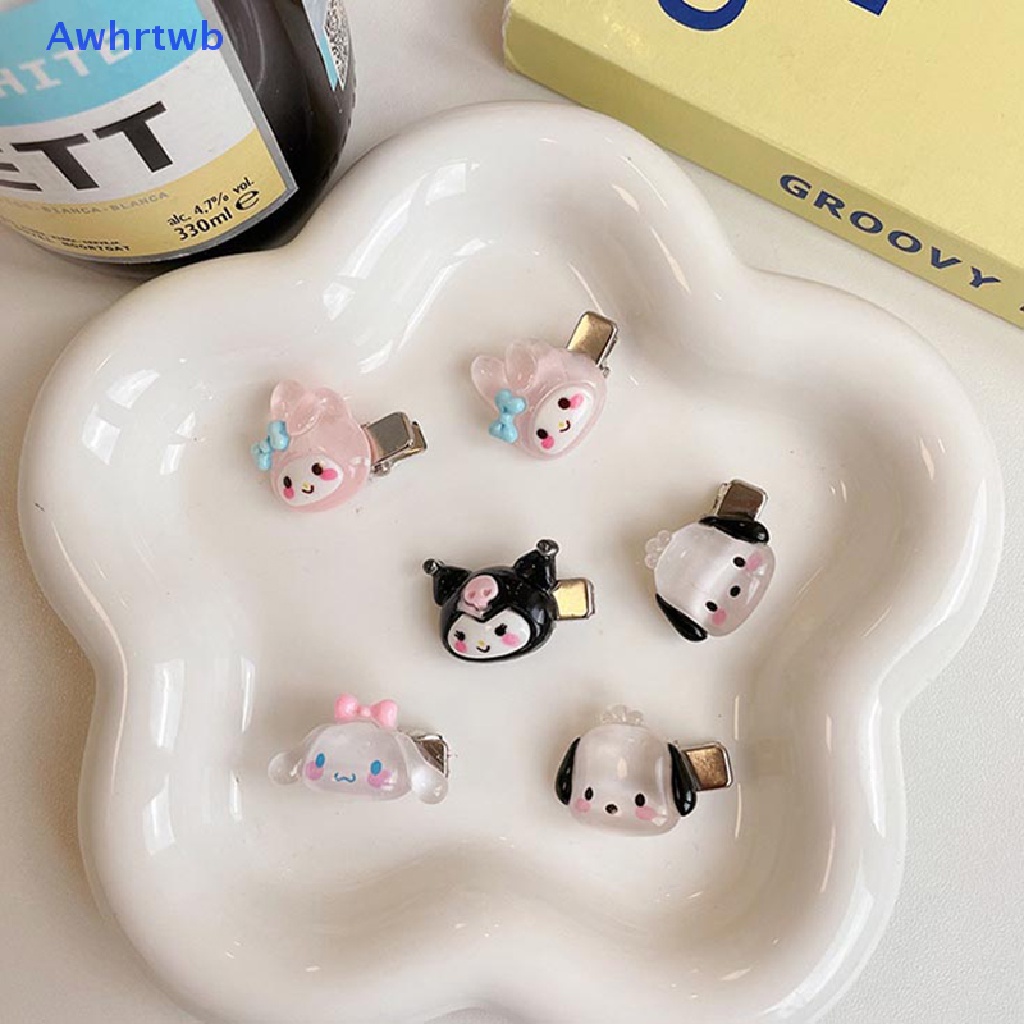 Set 1 / 5 Kẹp Tóc Mini Hình Chú Chó Sanrio Dễ Thương Ngọt Ngào Cho Nữ Mới